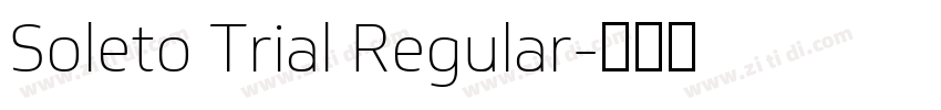Soleto Trial Regular字体转换